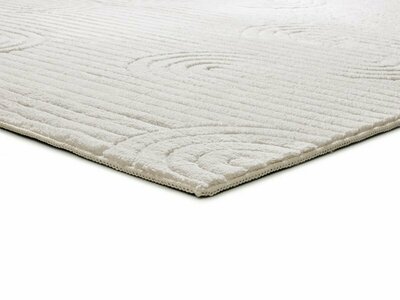 ALFOMBRA NÓRDICA EN RELIEVE 23062 CREMA