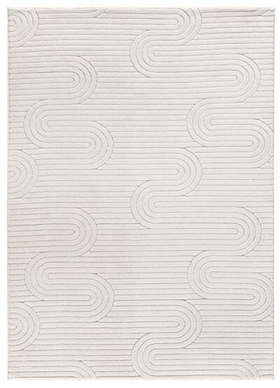 ALFOMBRA NÓRDICA EN RELIEVE 23062 CREMA
