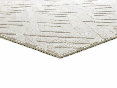 ALFOMBRA NÓRDICA EN RELIEVE 23061 CREMA
