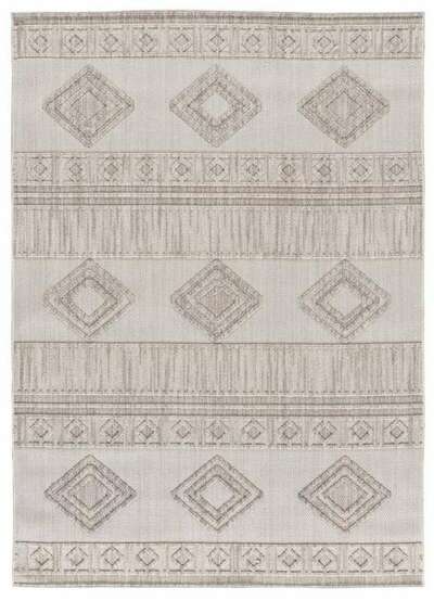 ALFOMBRA ÉTNICA EN RELIEVE 8921 BEIGE