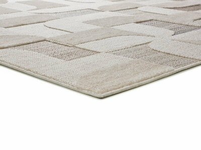 ALFOMBRA MODERNA EN RELIEVE 9375 BEIGE