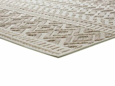 ALFOMBRA ÉTNICA EN RELIEVE 8937 BEIGE