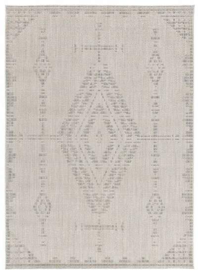 ALFOMBRA ÉTNICA EN RELIEVE 9166 BEIGE