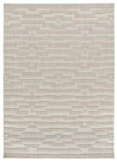 ALFOMBRA MODERNA EN RELIEVE 8938 BEIGE