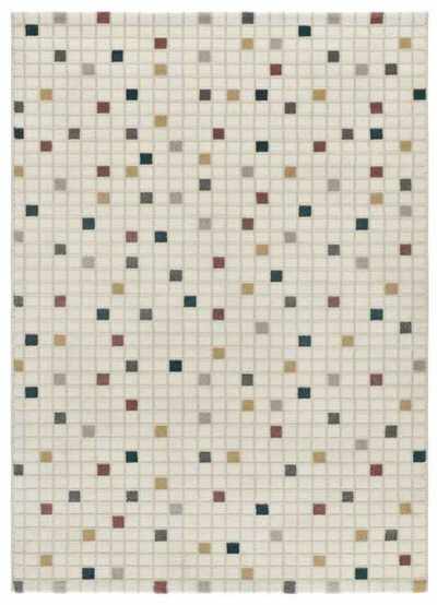 ALFOMBRA GEOMÉTRICA EN RELIEVE 12764 MULTICOLOR