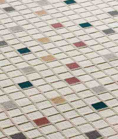 ALFOMBRA GEOMÉTRICA EN RELIEVE 12764 MULTICOLOR