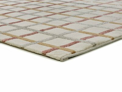 ALFOMBRA GEOMÉTRICA EN RELIEVE 12750 MULTICOLOR
