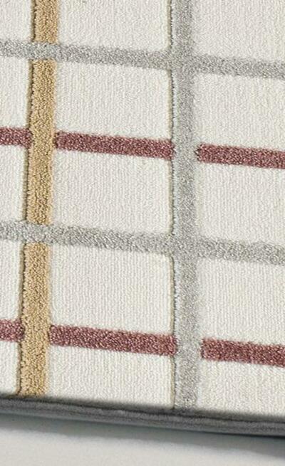 ALFOMBRA GEOMÉTRICA EN RELIEVE 12750 MULTICOLOR