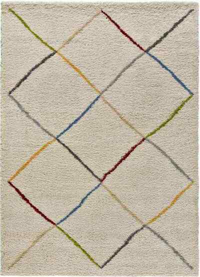 ALFOMBRA ÉTNICA-NÓRDICA 8600 BLANCO
