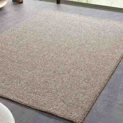 ALFOMBRA CREMA LAVABLE TEJIDO BUCLE