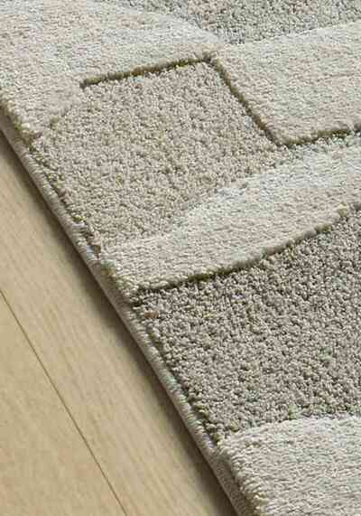 ALFOMBRA GEOMÉTRICA EN RELIEVE 2260 CREMA