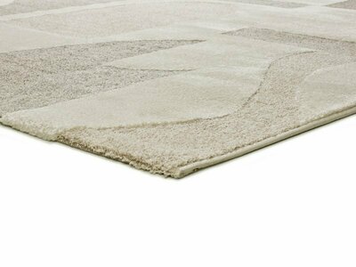 ALFOMBRA GEOMÉTRICA EN RELIEVE 2260 CREMA