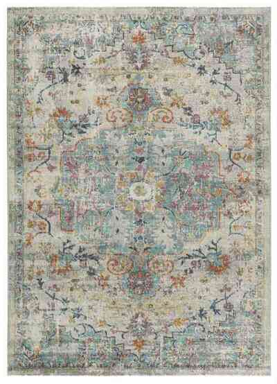 ALFOMBRA CLÁSICA VINTAGE DE EXTERIOR 20157 MULTICOLOR