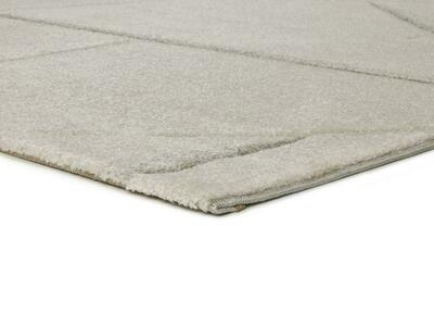 ALFOMBRA GEOMÉTRICA EN RELIEVE 40315 CREMA