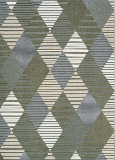 ALFOMBRA MODERNA EN RELIEVE 11 VERDE