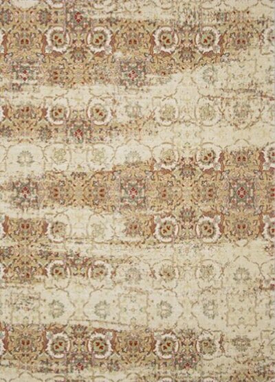 ALFOMBRA DE LANA EFECTO VINTAGE 890 BEIGE