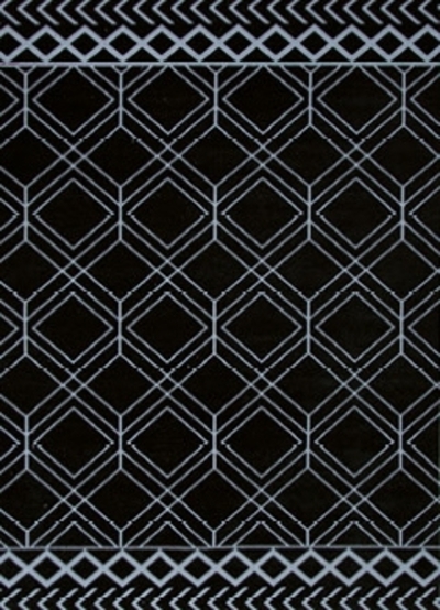 ALFOMBRA GEOMÉTRICA 5010 NEGRO