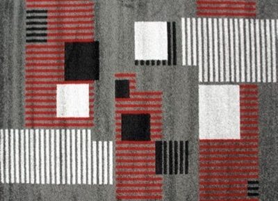 ALFOMBRA GEOMÉTRICA J-15 GRIS