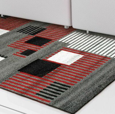 ALFOMBRA GEOMÉTRICA J-15 GRIS