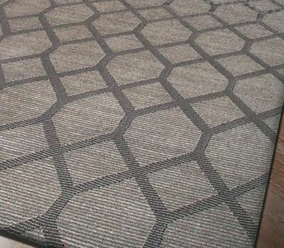 ALFOMBRA GEOMÉTRICA 157 GRIS