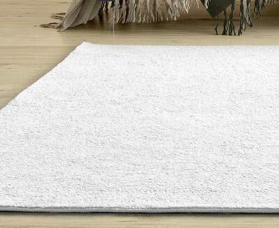 ALFOMBRA LAVABLE DE MICROFIBRA BLANCO