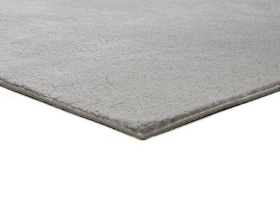 ALFOMBRA LAVABLE DE MICROFIBRA GRIS PLATA