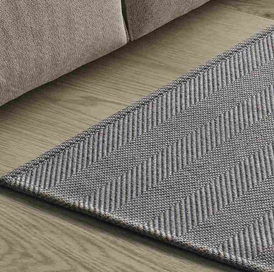 ALFOMBRA ESPIGA LISO GRIS