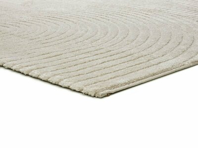 ALFOMBRA GEOMÉTRICA EN RELIEVE 2252 CREMA
