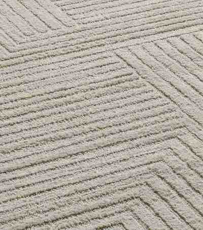 ALFOMBRA GEOMÉTRICA EN RELIEVE 2253 CREMA