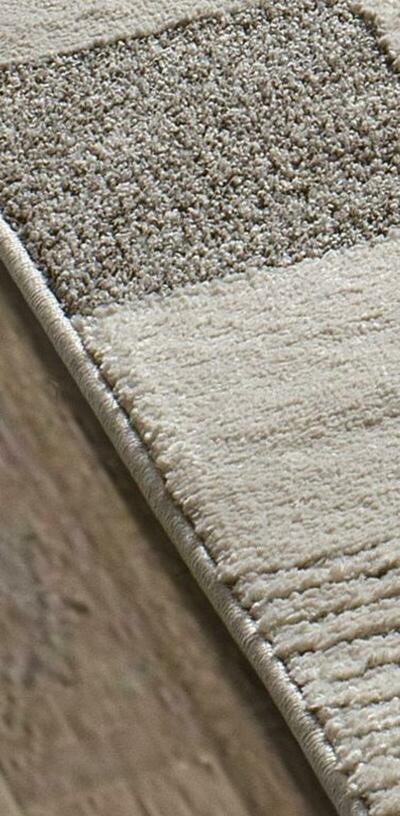 ALFOMBRA DAMERO EN RELIEVE 2259 CREMA