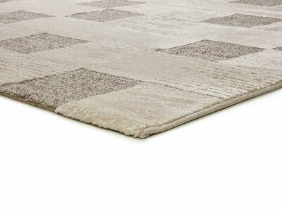 ALFOMBRA DAMERO EN RELIEVE 2259 CREMA