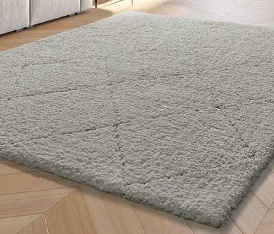 ALFOMBRA NÓRDICA DE PELO LARGO 80260 BLANCO