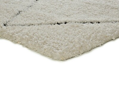 ALFOMBRA NÓRDICA DE PELO LARGO 80260 CREMA