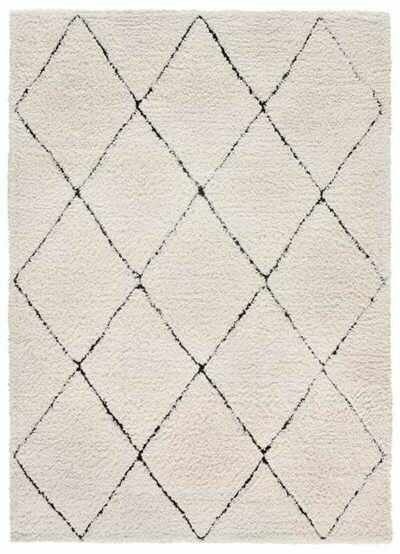 ALFOMBRA NÓRDICA DE PELO LARGO 80260 CREMA