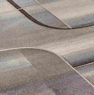 ALFOMBRA ABSTRACTA 40379 GRIS