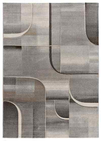 ALFOMBRA ABSTRACTA 40379 GRIS