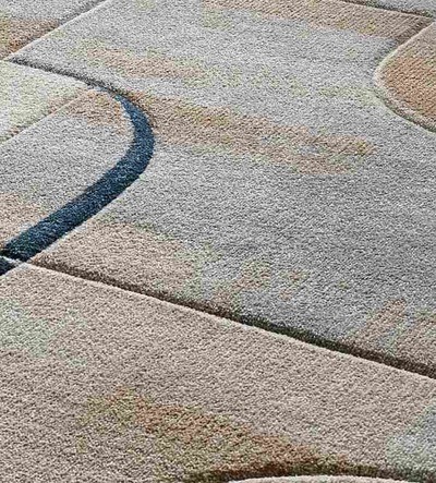 ALFOMBRA ABSTRACTA 40379 AZUL