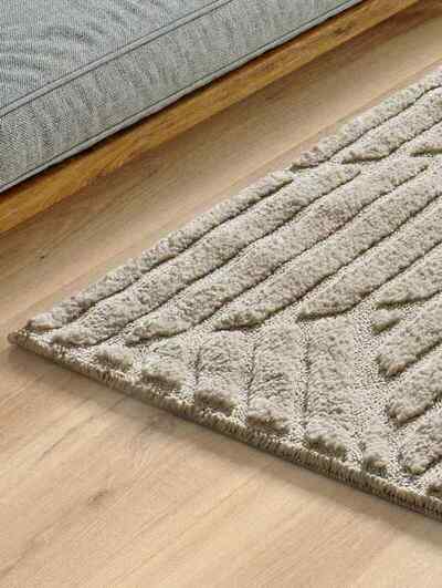 ALFOMBRA NÓRDICA CON RELIEVE 8517 BEIGE