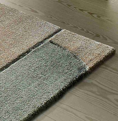 ALFOMBRA GEOMÉTRICA EN RELIEVE 40323 MULTICOLOR