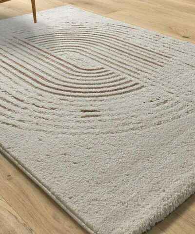 ALFOMBRA NÓRDICA CON RELIEVE CANDELA 2299 CREMA