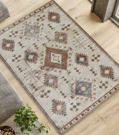 ALFOMBRA ÉTNICA PARMA 54553 MULTICOLOR