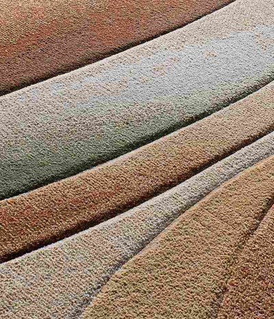 ALFOMBRA GEOMÉTRICA EN RELIEVE 40324 MULTICOLOR