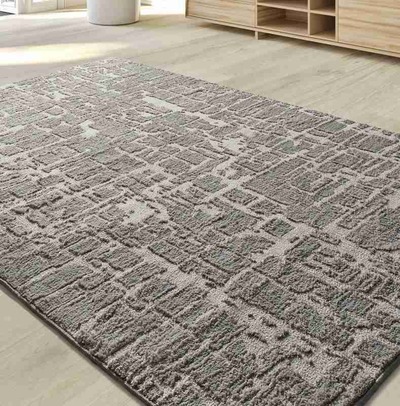 ALFOMBRA NÓRDICA RELIEVE LIMA 3503 PLATA
