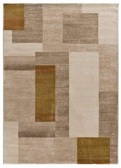 ALFOMBRA GEOMÉTRICA EN RELIEVE 4510 MULTICOLOR