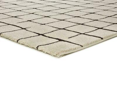 ALFOMBRA NÓRDICA BLANCO Y NEGRO RETRO 12898