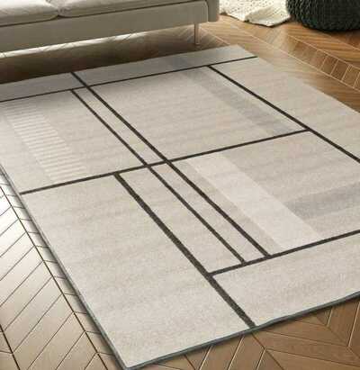ALFOMBRA GEOMÉTRICA DOMUS 32302 BEIGE
