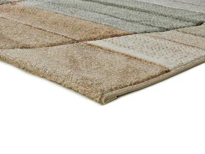 ALFOMBRA GEOMÉTRICA EN RELIEVE 40325 MULTICOLOR