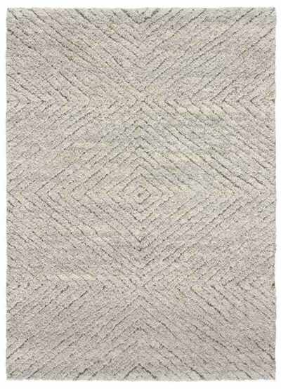 ALFOMBRA NÓRDICA DE PELO LARGO 80365 PLATA