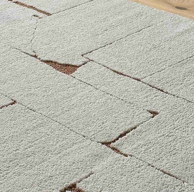 ALFOMBRA NÓRDICA CON RELIEVE CANDELA 2309 CREMA