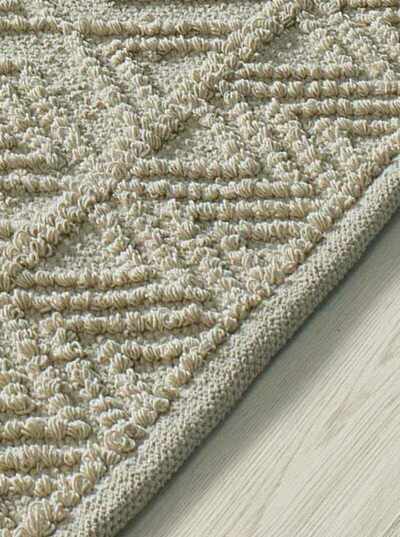ALFOMBRA DE ALGODÓN RECICLADO PAMUK 1115 CREMA